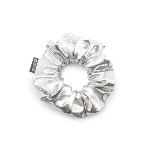 Scrunchie Gumička do vlasov Silver